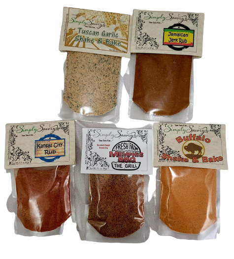 Rubs or shake and bakes